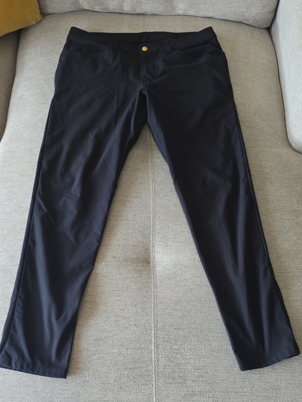 Lululemon Athletica Men's Black Stretch Casual Pants Sz 36×30